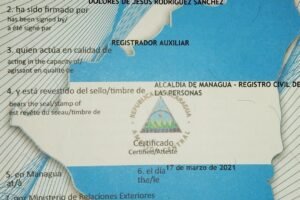 Apostillar la partida de nacimiento en Nicaragua